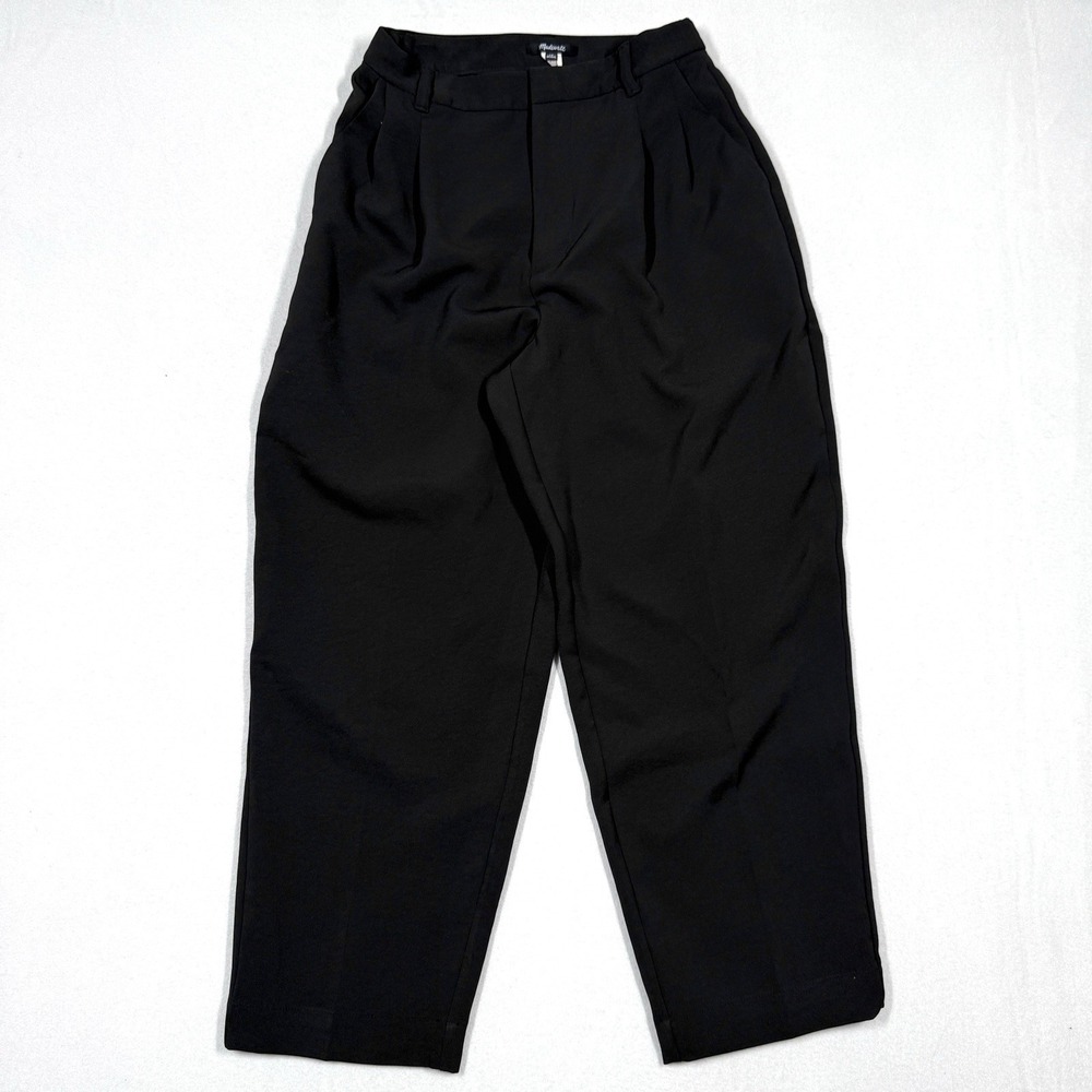 Madewell Pants Womens 10 Drapey Pleated Tapered Wide Leg Easygoing Crepe Trouser